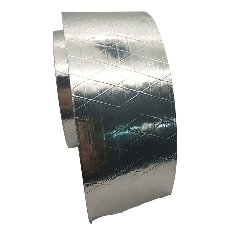 Fiber-Glass Aluminum Foil Tape, Reinforced Self-Adhesive Heat Reflective Tape, Heat Jacketing Insulation Resistant High Temperature HVAC Tape, Metal Repair 3.15" x 82' Roll 3.15" x 82'