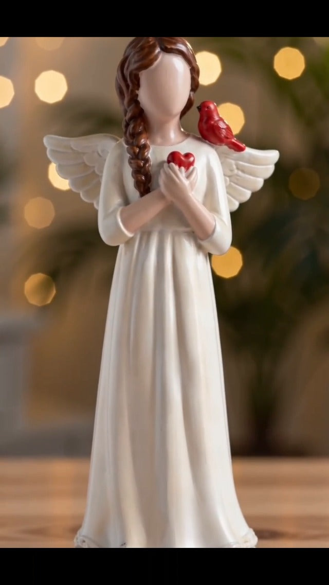 Guardian Angel Figurine, Resin Angel Statue Home Decor Ornament (Guardian Angel) Guardian Angel
