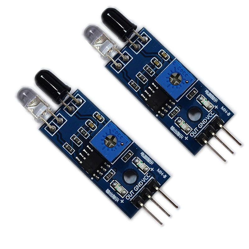 [Australia - AusPower] - Kiro&Seeu 5pcs IR Infrared Obstacle Avoidance Sensor IR Transmitting and Receiving Tube Photoelectric Switch 3-pin Compatible with Ar-duino Smart Car Robot 