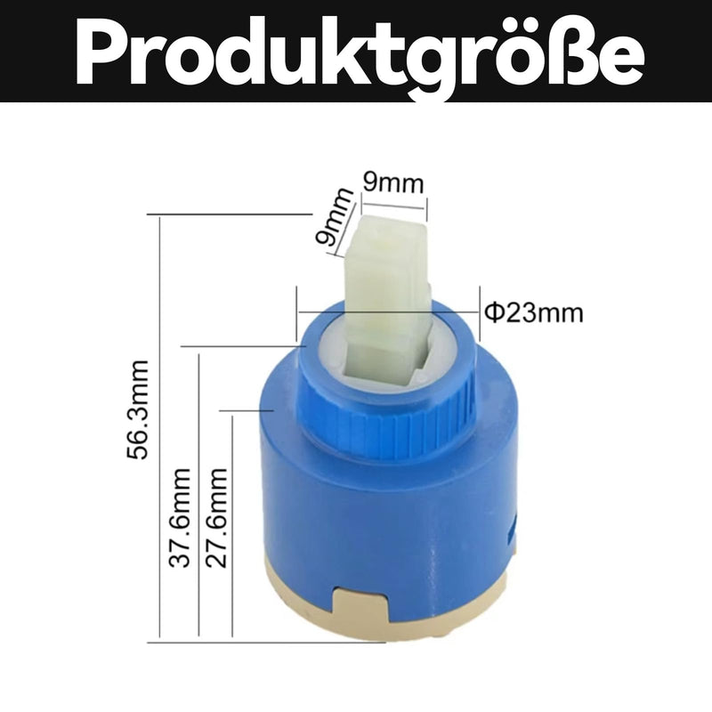 Tap Cartridge 35mm Ceramic Cartridge for Tap, Replacement Cartridge for Single Lever Kitchen Taps, Mixer Taps and Shower Taps