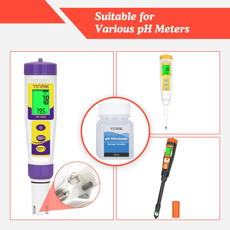 [Australia - AusPower] - YINMIK Food pH Meter with pH Storage Solution 