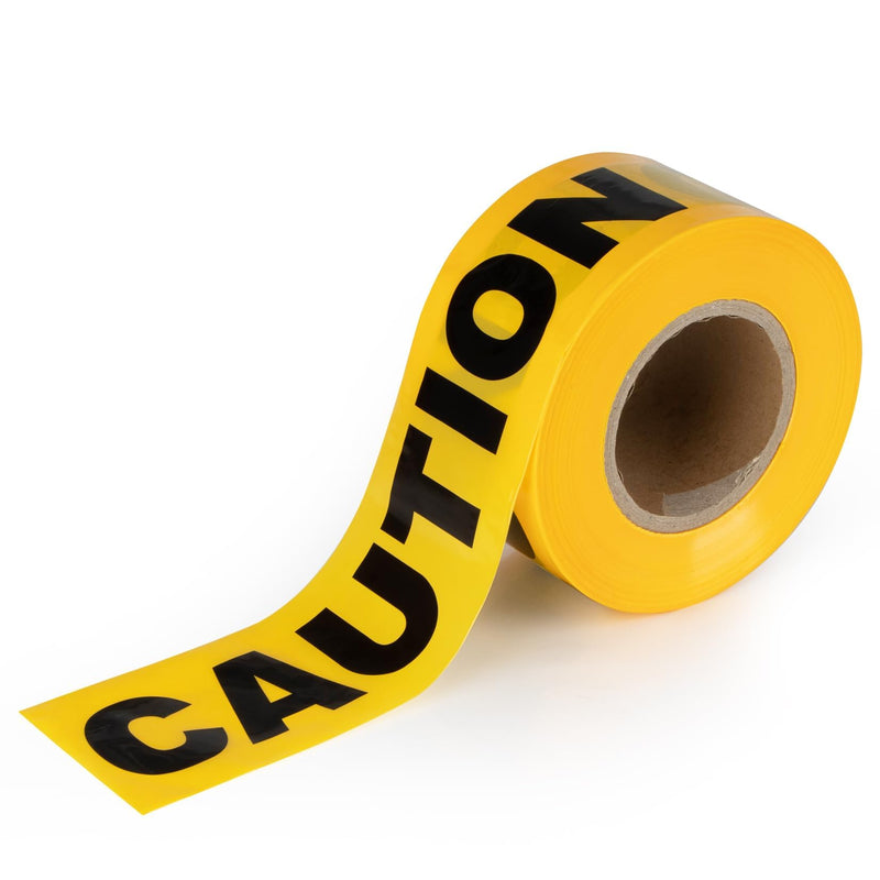 Yellow Caution Tape Roll, CARGEN Crime Scene Barricade Safety Warning Tapes for Bloody, Spy, Caution Birthday, Crime Scene Props or Yellow Funny Halloween Party Decor Decorations, 3 Inch x 1000 Feet 1000FT