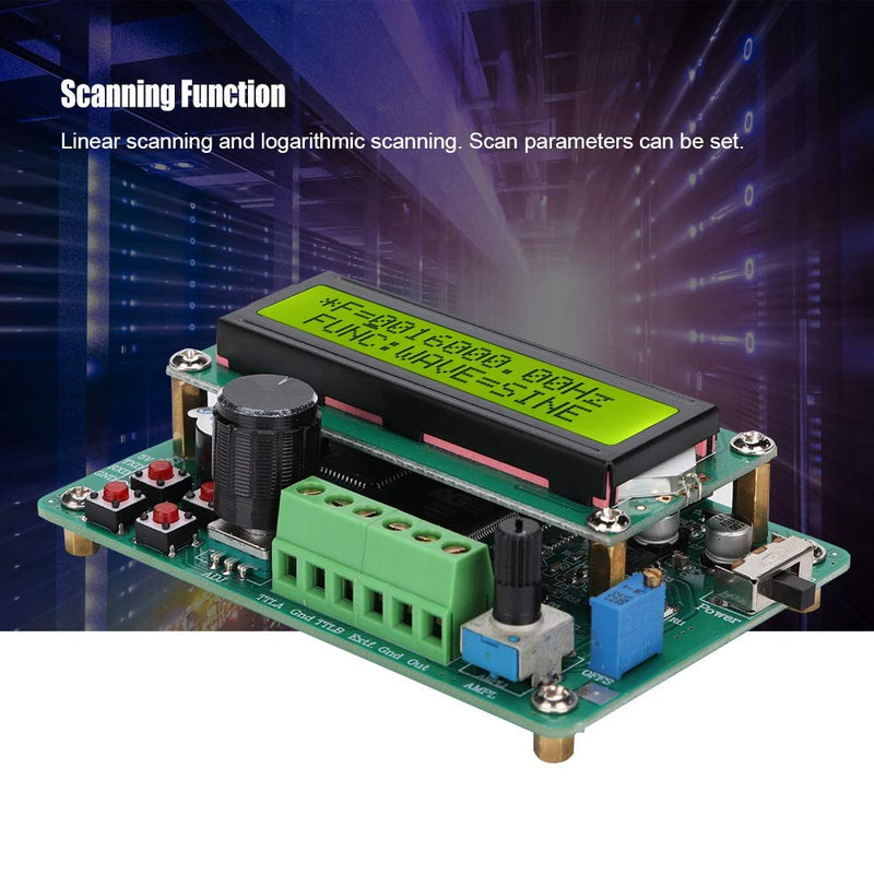 [Australia - AusPower] - FY1005S Digital DDS Signal Generator, 5MHz Function Signal Source with Frequency Counter Module, Digital Display for Electronic Labs, School Teaching, Research Testing 