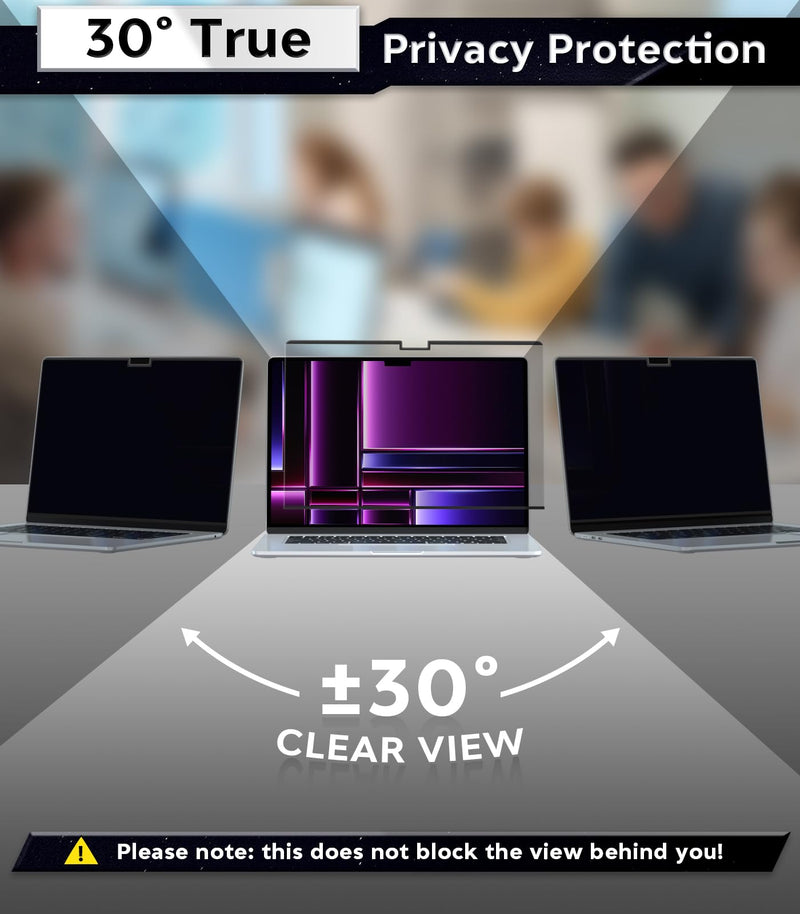 [Australia - AusPower] - PYS Magnetic Privacy Screen Protector for MacBook Pro 16 Inch (2021-2023,M1,M2,M3,Pro,Max) + Camera Cover Slide 2 Pack and Trackpad Protector 2 Pack – [Matte Anti-Glare] [Reduces Blue Light] MacBook Pro 16 Inch (2021-2023,M1,M2) 