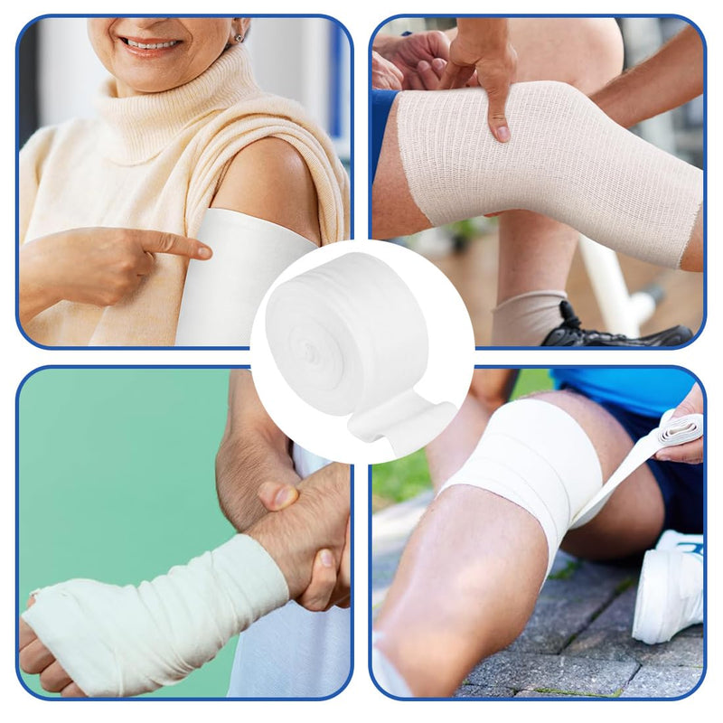 [Australia - AusPower] - Tubular Elastic Bandage Size D Stockinette Tubing Reusable Elastic Bandage Sleeve Compression Wraps for Arms Lower Legs 3" x 8.74 yd 