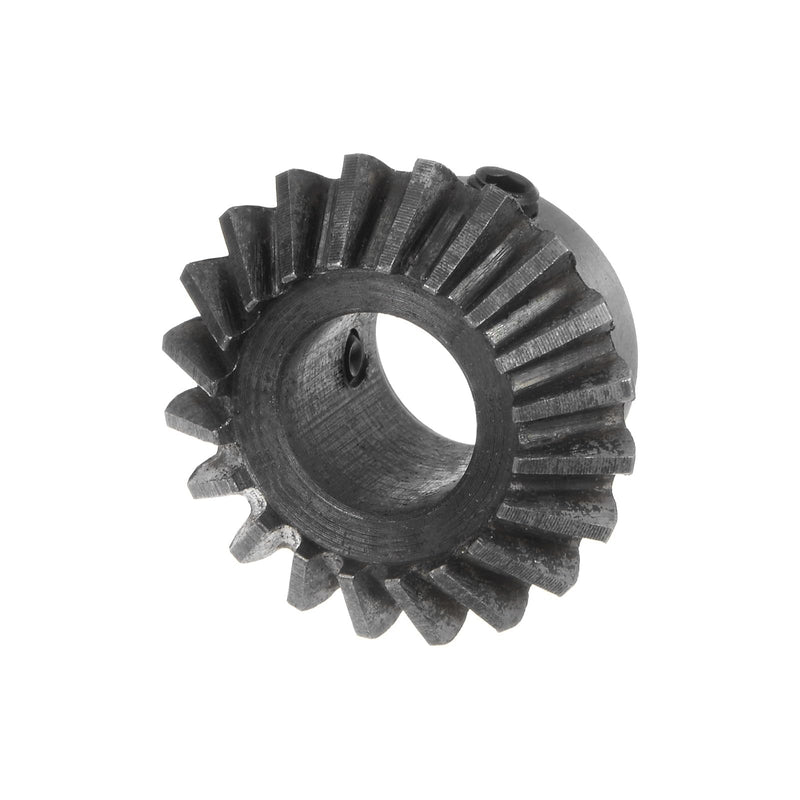 [Australia - AusPower] - 2pcs Bevel Gear 1.5M 20 Teeth 12mm Shaft Hole 1:1 Tapered Bevel Pinion Gear 45# Steel 1.5 Module 90 Degree Steering Gear with M5 Fixing Hole, for Hardware Mechanical Rotation 12 mm 