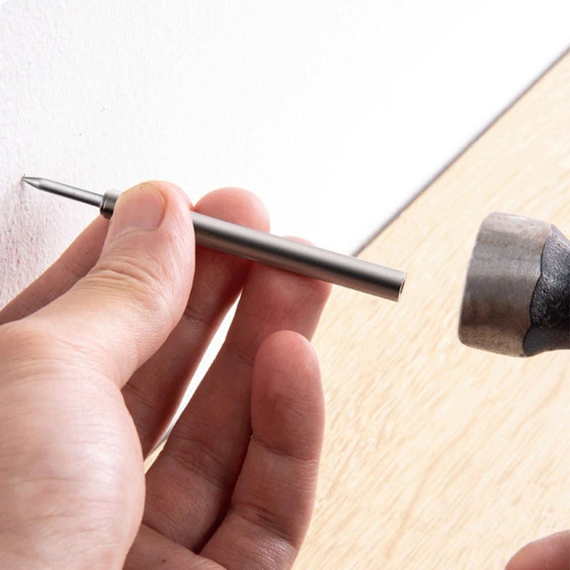 [Australia - AusPower] - Double-Head Skirting Thread Seamless Nail,500Pcs Invisible Screws Nail, Skirting Line Without Marks Nail Equipped with 5 Nail Specific Sleeve Tool (500) 500 