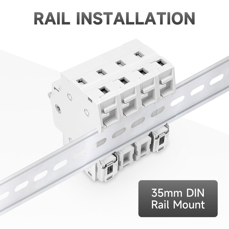 GEYA Manual Transfer Switch Dual Power for Grid & Generator Manual Conversion Isolation Switch DIN Rail Mount(4P-63A-400V) 4P-63A-400V