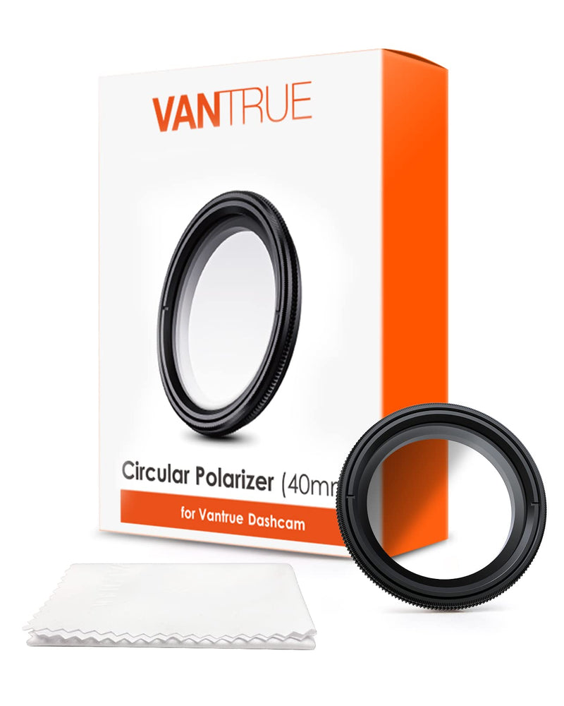 [Australia - AusPower] - Vantrue 40mm Ultra-Slim CPL Circular Polarizer Filter for Vantrue E1, E2, E3, E1 Lite, S1 Pro, N4 Pro N5 Dash Cam, Reduce Glare and Reflection, Enhance Contrast 