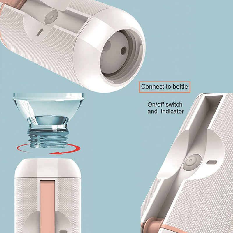 Portable Bidet for Travel, 500ml Travel Bidet, Bidet Sprayer with Peri Bottle for Women/Man, Handheld, Rechargeable Electric Bidet High Pressure, Douche Bottle for Postpartum, Hemorrhoid (White) White