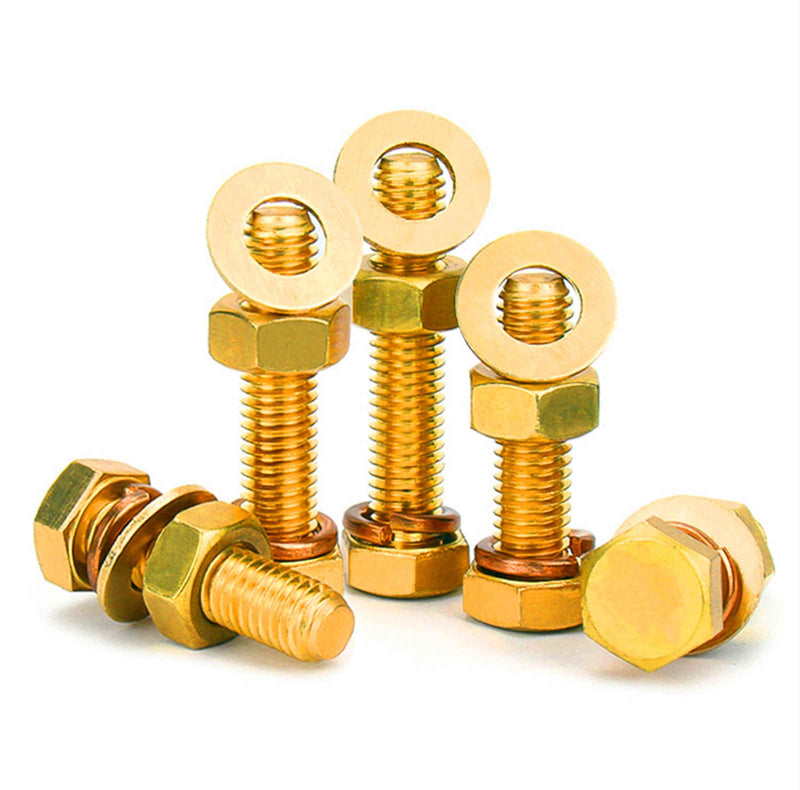 [Australia - AusPower] - Hex Bolts Assortment Kit, Grade 8.8 M6 M8 M10, Heavy Duty Alloy Steel, Yellow Zinc Finish, Metric Hex Bolts Nuts Washers Kit M6-1X(30,35,40) 