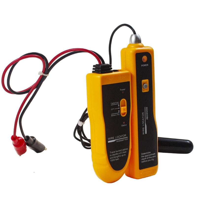 [Australia - AusPower] - F02 Underground Wire Locator, Hidden Wire Tracer, Buried Break Cable Tester for Electric Pet Dog Fence Wire Tracker, Irrigation Control Sprinkler Valve Finder, Depth 2-3FT, Length 1000FT 