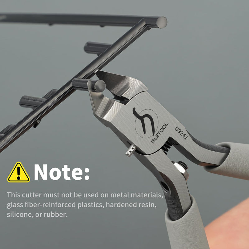 [Australia - AusPower] - RUITOOL Model Nippers Tools for Model Builders to Repair and Fix Plastic Models, Ultra-thin Single Blade Nipper, 4.3inch Non-slip Grip Sprue Cutter for Plastic Model Building 
