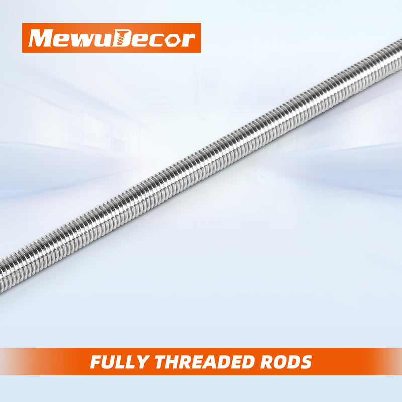 [Australia - AusPower] - M8-1.25 x 150mm Fully Threaded Rod, Long Threaded Screw, 304 Stainless Steel 18-8, Right Hand Threads, 2 PCS M8 x 150mm 