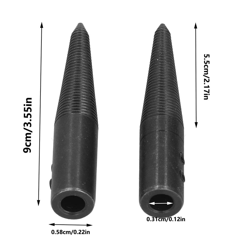 [Australia - AusPower] - 6PCs Tapered Spindle Adapter Threaded Tapered Spindle Steel Material for Bench Buffer Grinder 3 Inch 6 Inch 8 Inch Polishing Wheel 