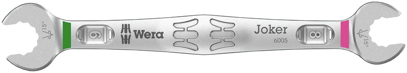 Wera - 05020314001 - Double open-ended wrench set, 6005 Joker 4 Set 1 Double open-ended wrench set, 4 pieces 4 pièces