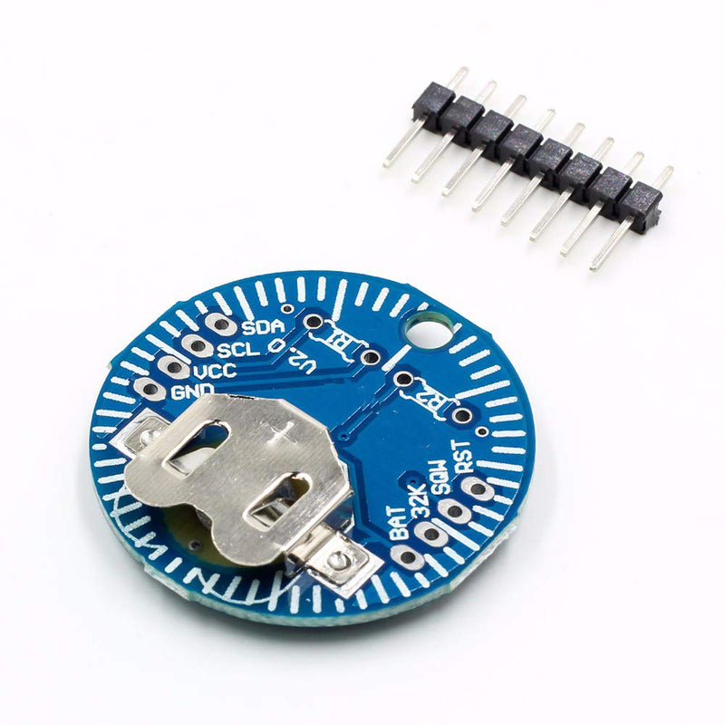 Hailege 2pcs RTC Module Real Time Clock Memory Module V2.0 I2C with Pin Header