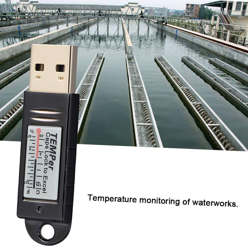 [Australia - AusPower] - Docooler PCsensor USB Thermometer Temperature Sensor Data Logger Recorder for PC Laptop Silver 