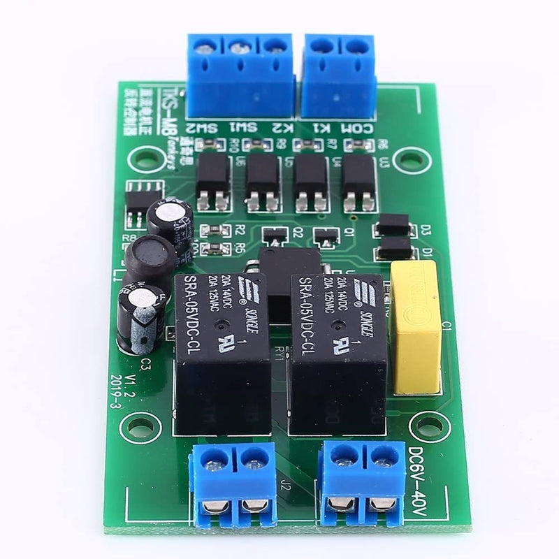 Motor Forward Reverse Controller, TKS-M8 DC 4V-40V 20A Motor Driver Module with Limit Control Relay Module for DC Motor Control