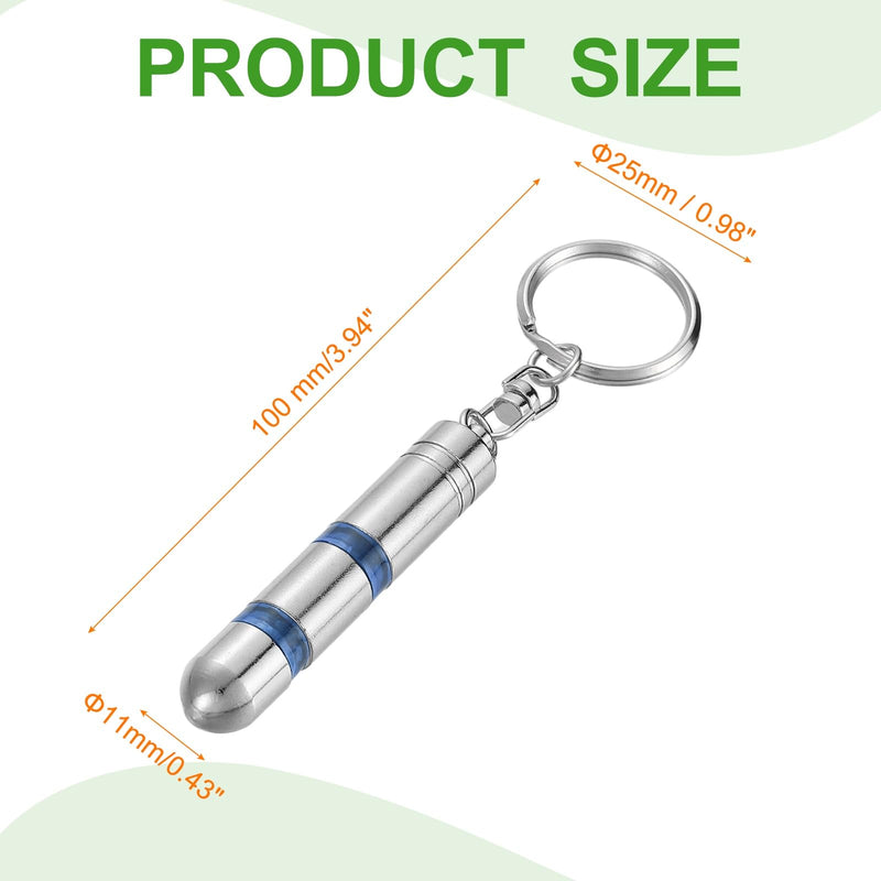 QUARKZMAN Anti-Static Car Keyring, Red, Anti-Static ESD Discharge Magnetic, Fast Static Discharge, Paint-Friendly, Portable for Car Electronics, Blue