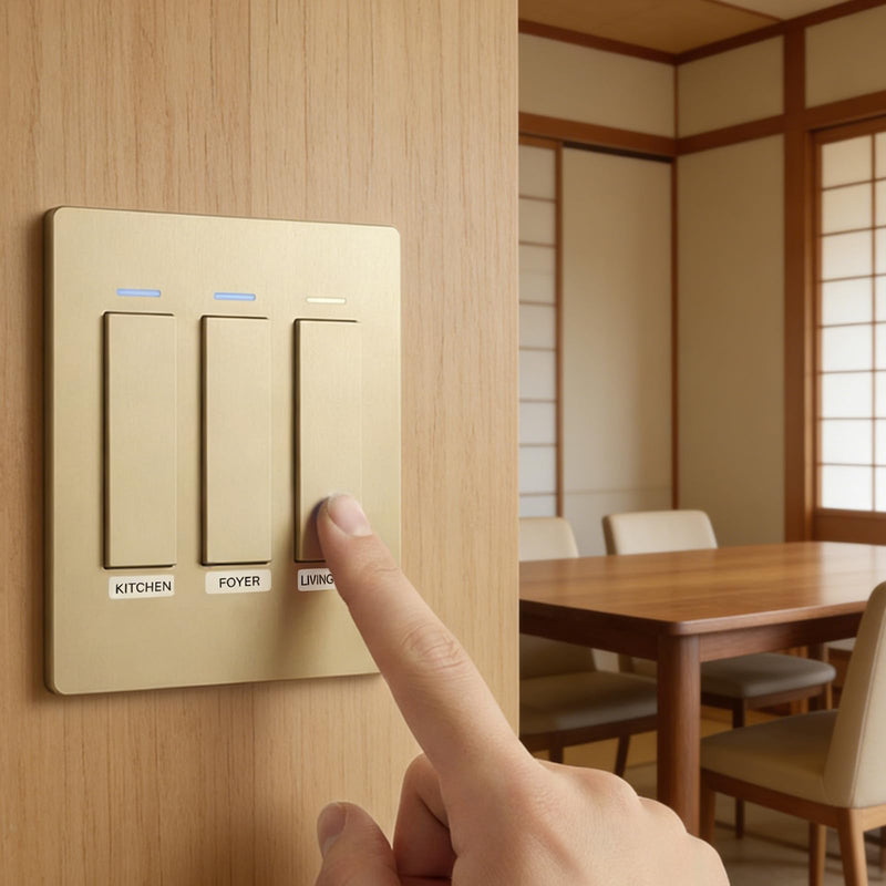 650 PCS Light Switch Labels, Clear Transparent with Text Light Switch Sticker Set for Home and Office Organization, with Tweezers