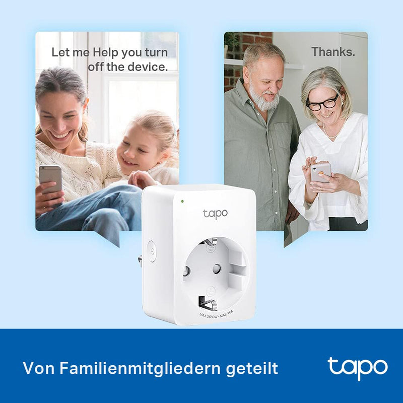Tapo TP-Link Smart WiFi Socket P110 with Energy Consumption Meter, Smart Home Alexa Socket, Works with Alexa, Google Home, Voice Control, Remote Access, Mini, 4 Pack | Program schedules and timers. Energy monitoring absence mode app control tapo voice ...