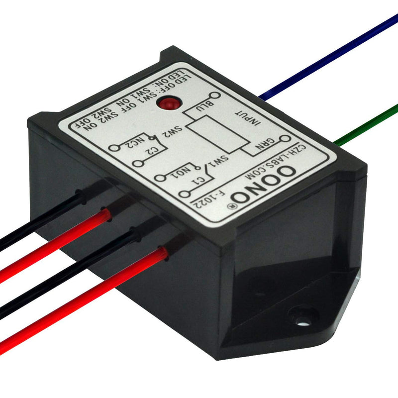 [Australia - AusPower] - OONO DPST 1NO 1NC 8Amp Power Relay Module, AC/DC 12V Control Voltage 