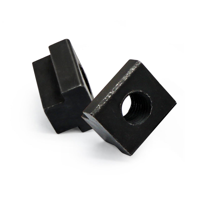 [Australia - AusPower] - 4pcs 3/8”-16 Threaded T-Slot Nuts, Black Oxide Finish Hardware Sliding Nuts T Track Accessories Hammer Head Fastener for Woodworking,Used in Machines Tool Tables 