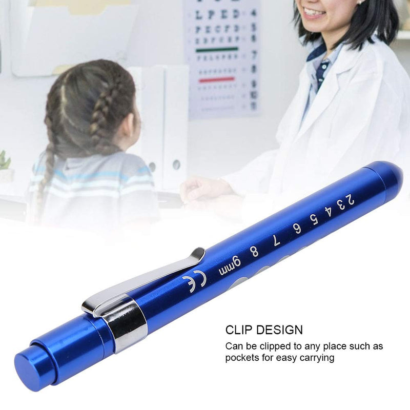 ZJchao LED Penlight Professional Portable Diagnostic Lamp Clinical Pen Ophthalmic Examination Pupil Check Pen Light for Doctor Nurse(Blue) Blue