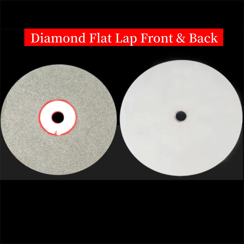 5PCS Diamond Polishing Disc Set 8" x 1/2", ENLAYER Diamond Flat Lap 80/400/800/1500/3000 Grit Wheel Lapping Grinding Disc Tool for Cutting or Sanding Stone and Glass 80 400 800 1500 3000