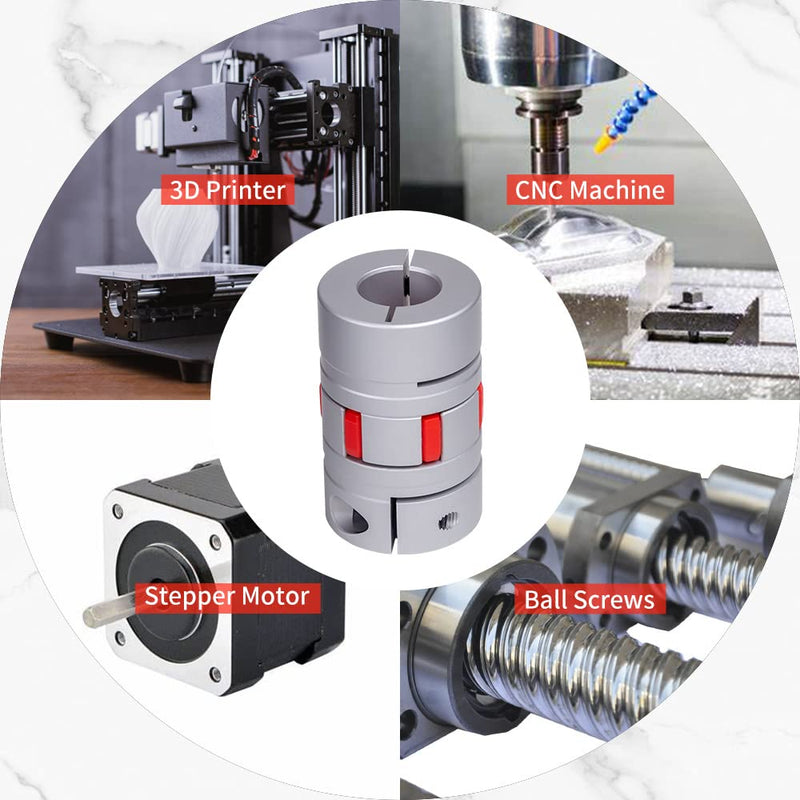 [Australia - AusPower] - 15mm to 15mm Aluminum Shaft Coupling Diameter 40mm Length 66mm, Flexible Spider Coupling Plum Shape, Shaft Coupler Connector for 3D Printer CNC Machine and Servo Stepped Motor 15-15mm D40 L66 