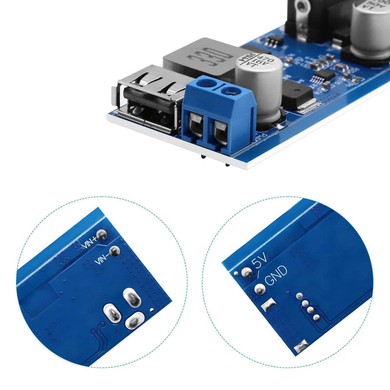 4pcs 24V/12V to 5V 5A Step Down Converter DC Buck Converter Module | Power supply, voltage regulator adjustable buck converter, stabilised power supply for electronics projects