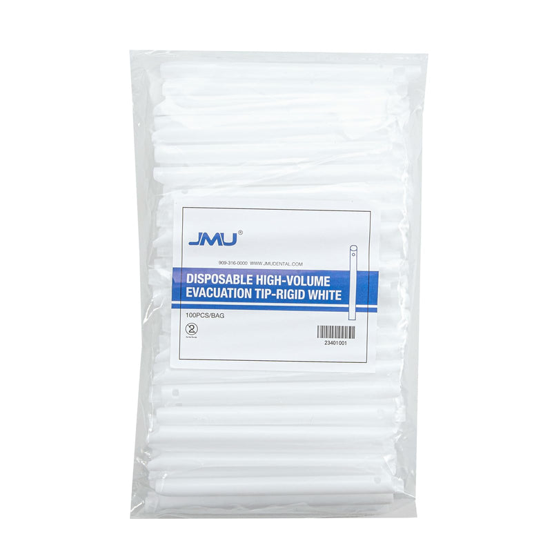[Australia - AusPower] - JMU 100Pcs Dental HVE Suction Tips, Dental Evacuation Tips, High Volume Evacuator Tips, Disposable Vented Evacuation Aspirator Tips 100 
