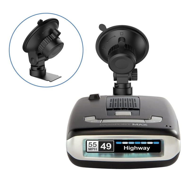 [Australia - AusPower] - Windshield Radar Detector Mount, Suitable for Escort MAX, MAX 2, 2015-2019 MAX360 Radar Suction Cup Mounting Base, with Sliding Plate Connection(Not Applicable to MAX 3 and MAX360C Model 