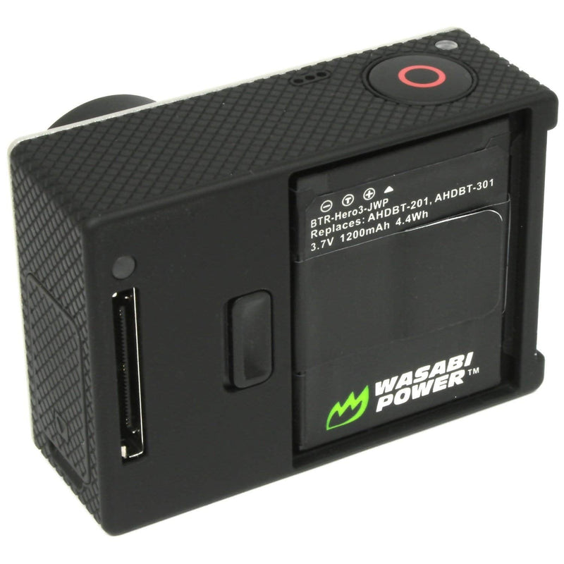 [Australia - AusPower] - Wasabi Power Battery for GoPro HERO3, HERO3+ and GoPro AHDBT-201, AHDBT-301, AHDBT-302 (1200mAh, 2-Pack) 