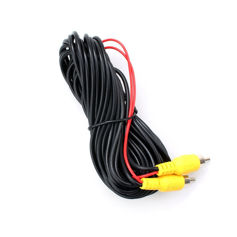 [Australia - AusPower] - DALLUX Backup Camera RCA Video Cable,Car Reverse Rear View Camera Video Cable with Detection Wire(20FT/6 Meters),AV Extension Cable with RCA Video Female to Female Coupler and Power Cable RCAC02/20ft 