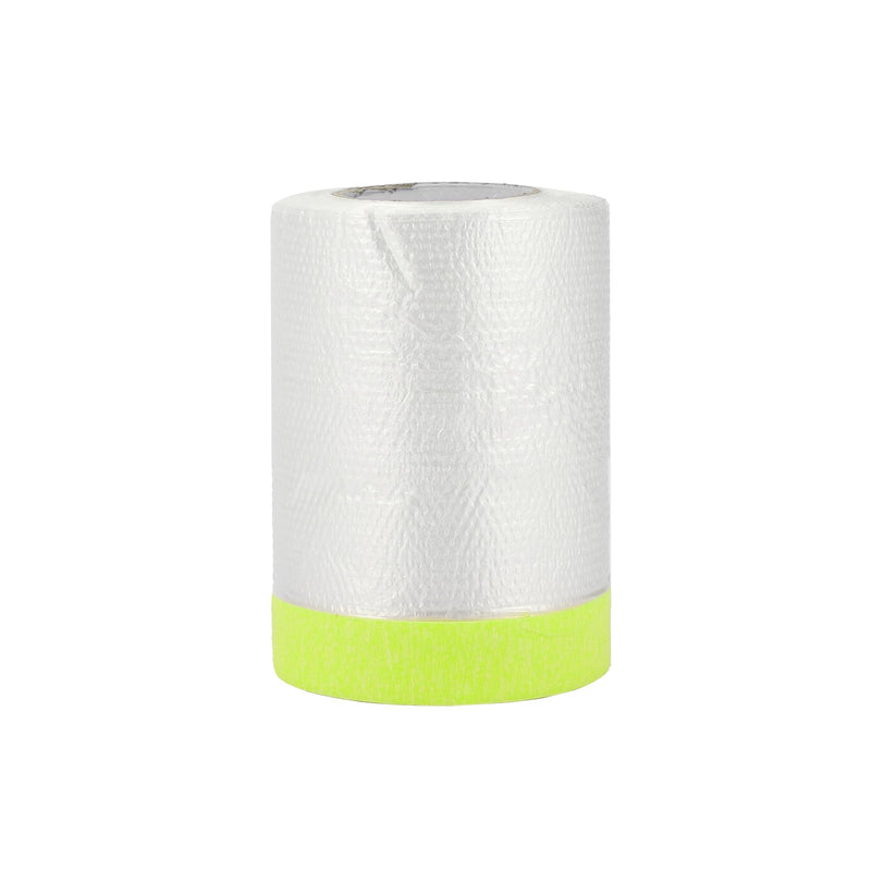 1 Pcs Universal Pre-Taped Masking Film Plastic Cover PE Film Paper White Green 55x2000cm / 65.62ftx21.65" 65.62 Ft x 21.65"