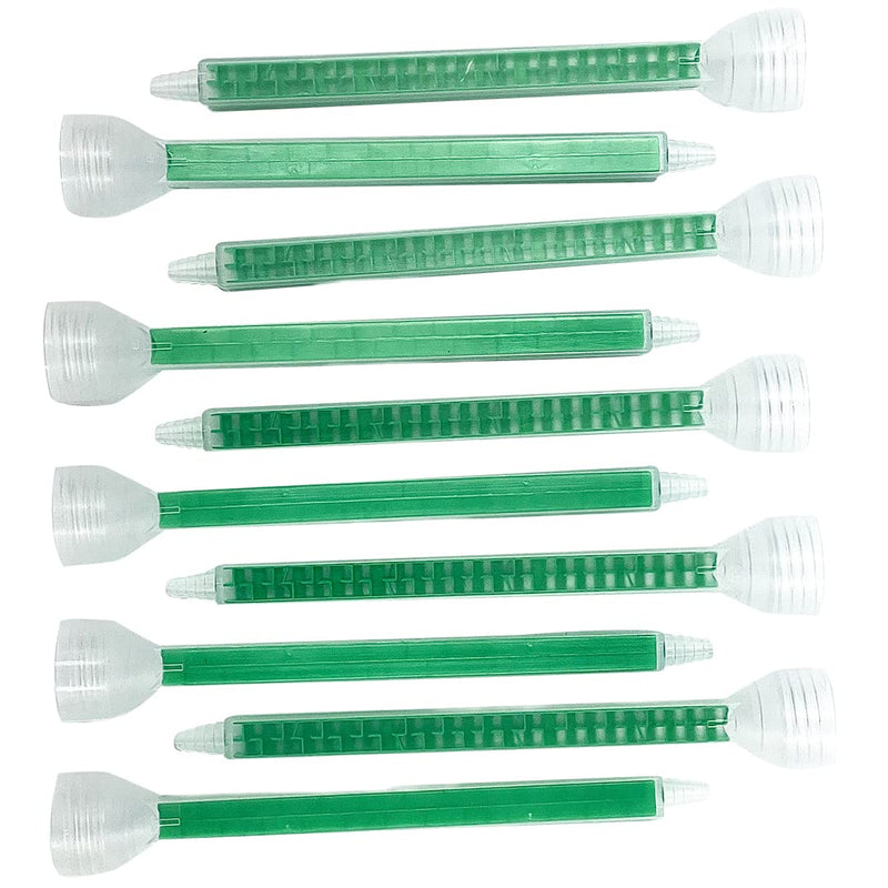[Australia - AusPower] - COSMOSTAR CosmoMix Square Static Mixer Nozzle Tube Tip, Epoxy Resin Adhesive Mixing Nozzle Tip, Static Mixer Plastic Resin Mixing for AB Glue Acrylic Adhensive (RST08-24S -10 pcs) RST08-24S 