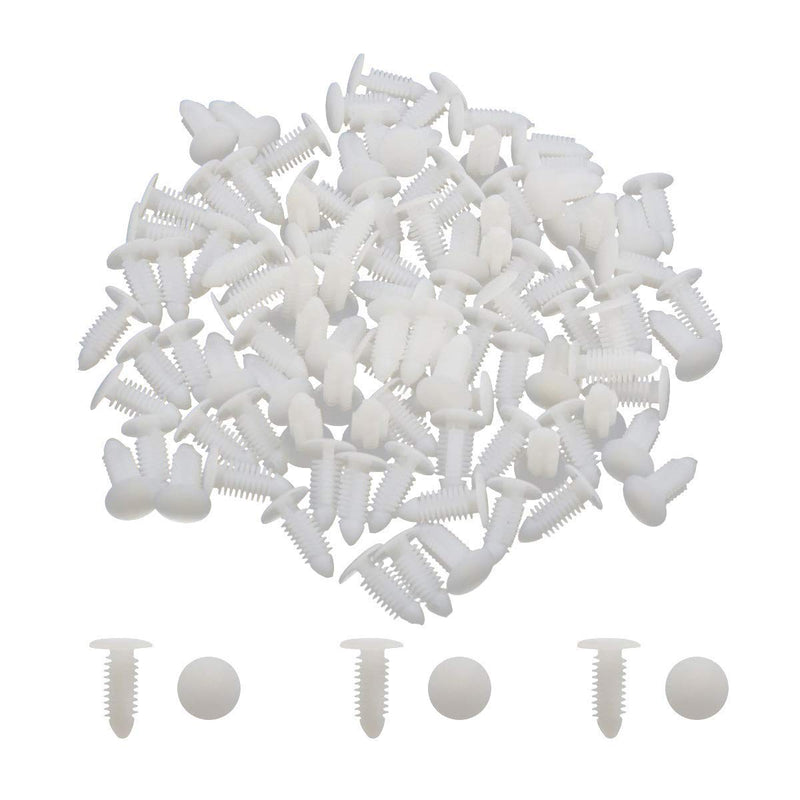 [Australia - AusPower] - 1" Vapor Barrier Christmas Tree Fasteners for Crawlspace Moisture Barrier Poly Liners, Covers and Encapsulations - Parts & Accessories (White, 500 Pack) 