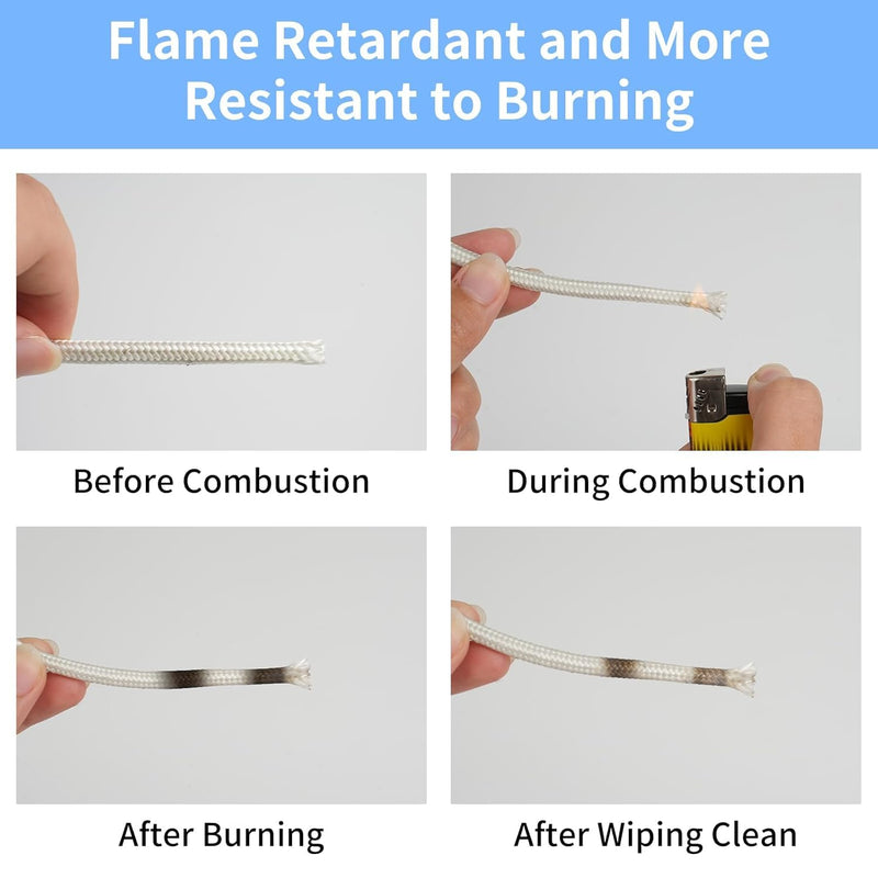 16 Gauge 2 Conductor High Temperature Wire 25Ft, -76-932 ℉ 16 AWG Mica Fiberglass 2 Core Copper Wire Insulated Heat Resistant High Temp Flexible Cable for Lamp Boiler Heater Kiln 16AWG-2C