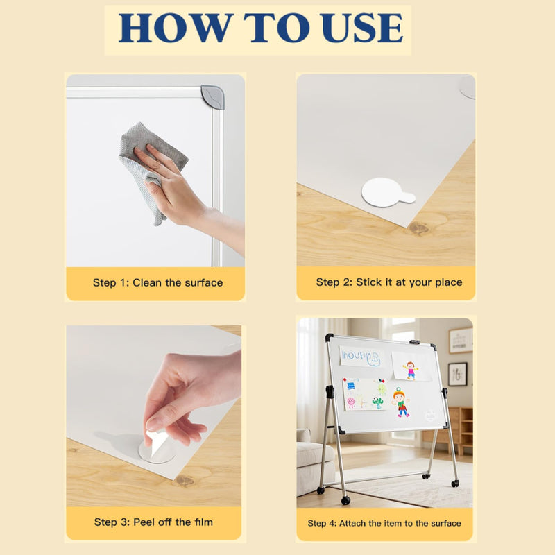 Multi-Shape 96pcs Clear Double Sided Nano Tape,Museum Adhesive Putty,Sticky Tack,Strong Self Adhesive Sticky Dots Strips,Poster Mounting Putty 96