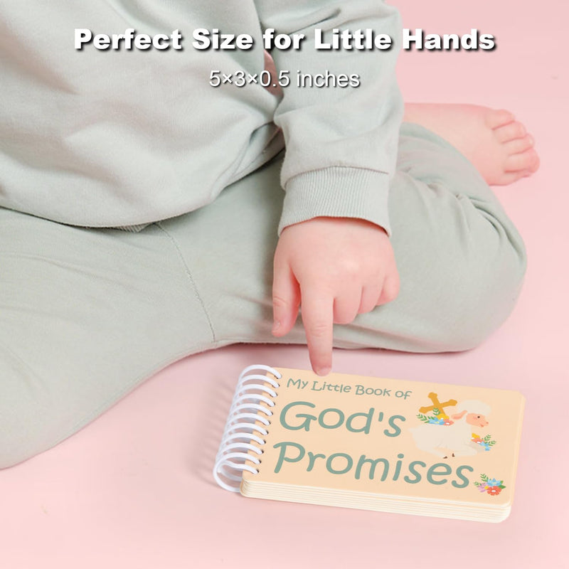 [Australia - AusPower] - God's Promises Book 5×3×0.5 in - Baptism Gifts Idea for Boys Girls Baby Kid Godson Goddaughter from Godmother, First Birthday Gift Christian Baby Books First Bible Grandson Granddaughter Baby Shower 