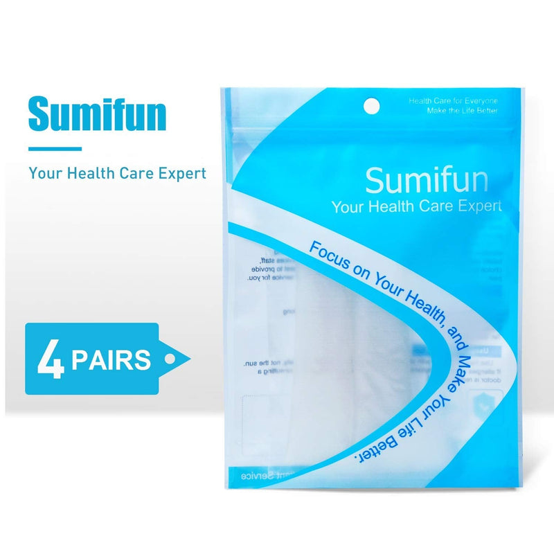 [Australia - AusPower] - Sumifun Finger Sleeves, 8PCS Gel Thumb Finger Tubes for Arthritis, Trigger Finger Pain, Silicone Fingers Protector for Golf, Basketball, Golf, Rugby, Cracked Finger 4pair(8pcs) 