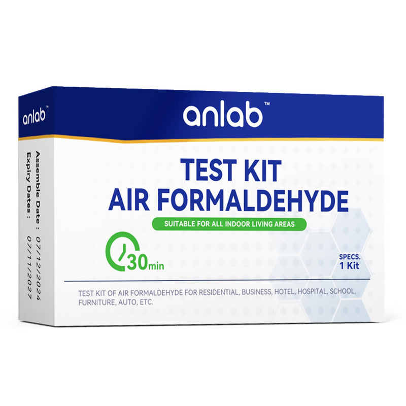 [Australia - AusPower] - anlab Air Formaldehyde (HCHO) DIY Test Kit - Used for Air Quality Testing, Detector for Home, Residential, Shop, Hotel, Hospital, School, Furniture, Car 1 