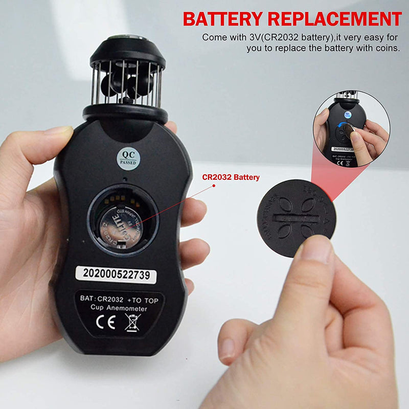 [Australia - AusPower] - Handheld Wind Gauge Wind Meter, INFURIDER YF-876 Digital Anemometer Wind Speed Meter for Wind Speed Meter, Wind Direction Meter with Compass for Outdoor Activities with HVAC Drone 1. YF-876 (upgraded) 
