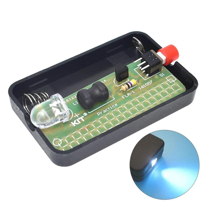 [Australia - AusPower] - Torch DIY Soldering Kit 2 Pieces, Funny DIY Electronic Kit Soldering for Beginners, Students and DIY, Electronic Practice Pack of 2 