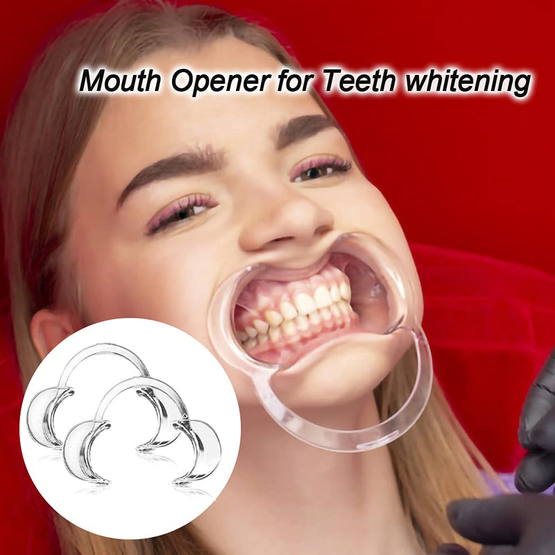 [Australia - AusPower] - 30-Pack Dental Cheek Retractor, Professional Autoclavable Mouth Opener Retractors, 100% BPA-Free, for Dentist, Teeth Whitening, Party, Mouthguard Challenge Game - Size M, Clear 
