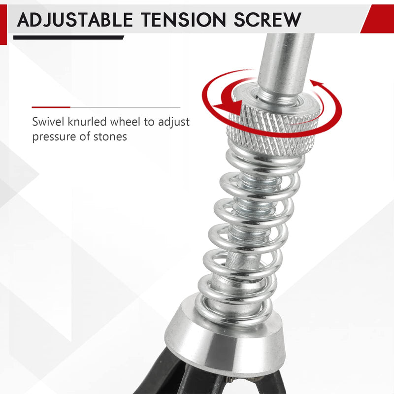 [Australia - AusPower] - DASBET Engine Brake Cylinder Hone | Engine Cylinder Hone Tool for Grinding Holes Adjustable Deglazer 1" to 2-1/2" Diameter with Extra 3-Piece 1-1/8'' Long Stones 220 Grit (1-1/8") 1-1/8" 