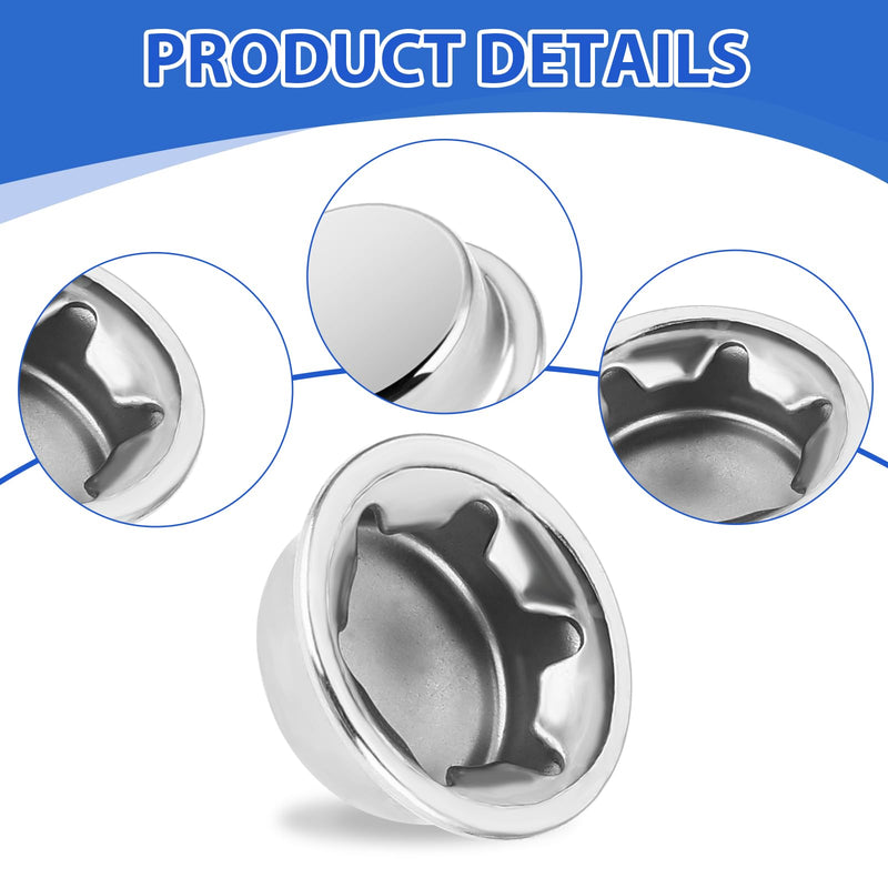 [Australia - AusPower] - 12pcs 5/8 Inch Dolly Wheel Lock Washer,Push Nuts,Stainless Steel Axle Cap for Rolling Bins, Lawn Wagons and Hand Trucks,Reliable Alternative to Cotter Pins 
