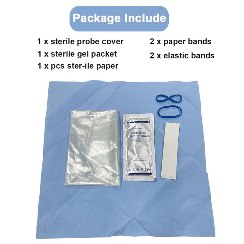[Australia - AusPower] - Ultrasound Probe Cover - Latex-Free Sterile Disposable Clear, 6 in x 48 in, Individual Packaging (10 Pcs/Package) 10 
